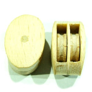 Dobbel blokk Ø9,2mm (tre)