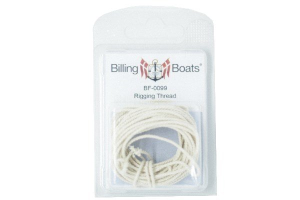 Riggetråd 1,5mm lys 5m ( Billing boats )