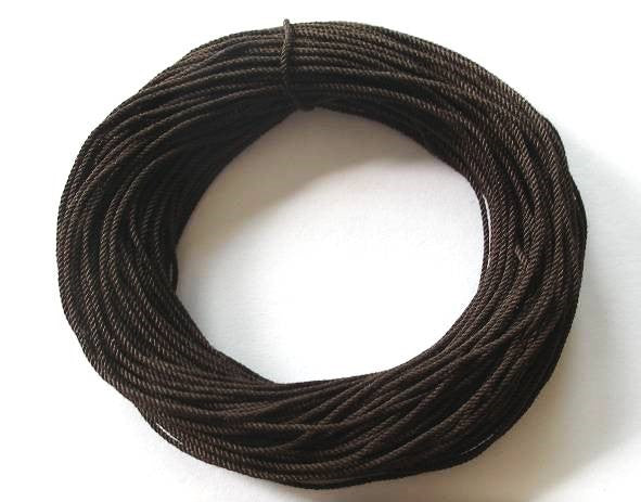 Riggetråd 0,7mm sort 15m