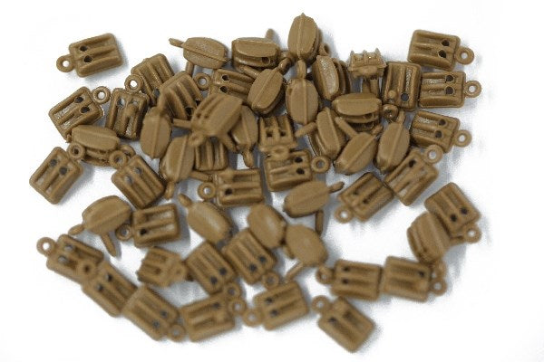 Blokk dobbel plast.7mm 50stk.