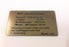 Dataplate for M/K Andholmen. (90x50x1,6mm)