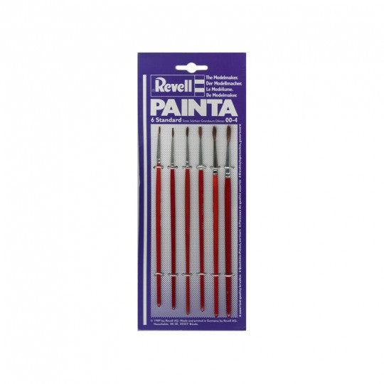 Revell penselset 6 stk. 00 til 4 - Hobbyhjørna