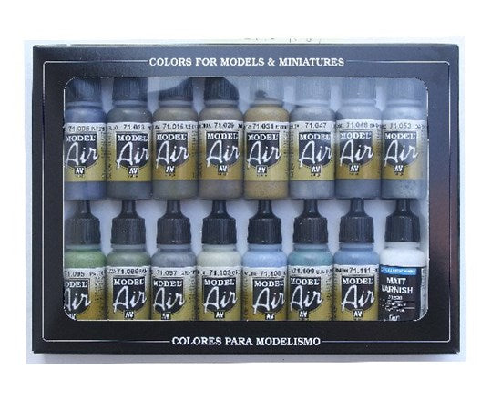 MODEL AIR SET:WWII BRITISH COLORS RAF & FAA (16) - Hobbyhjørna