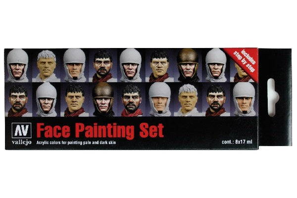 MODEL COLOR SET:FACES PAINTING SET (8)