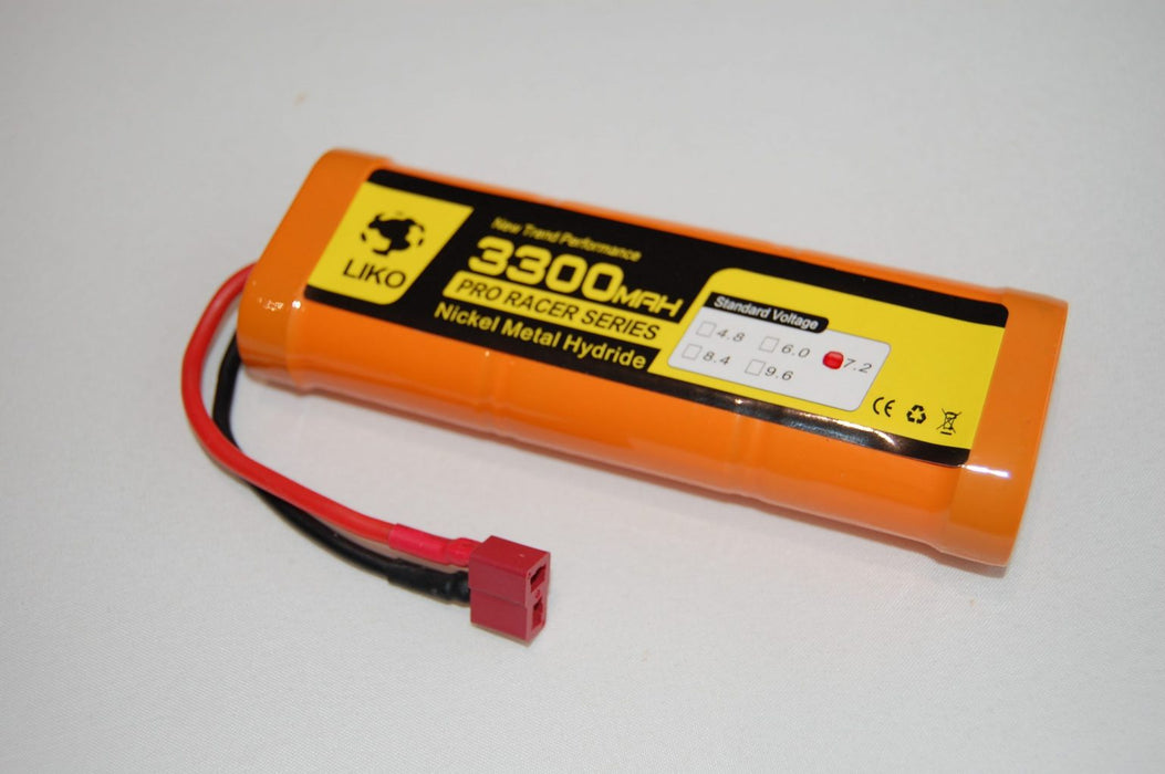BATTERI SC 7.2V 6 CELL 3300 mAh NIMH STICK WITH DEANS