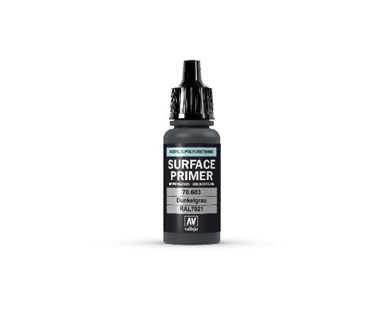 PRIMER ACRYL. POLYURET. 17ML. SCHWARZGRAU RAL7021(1stk) - Hobbyhjørna