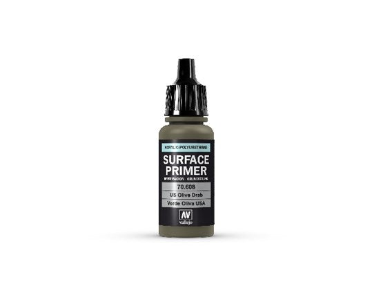 PRIMER ACRYL. POLYURET. 17ML. US OLIVE DRAB (1stk) - Hobbyhjørna