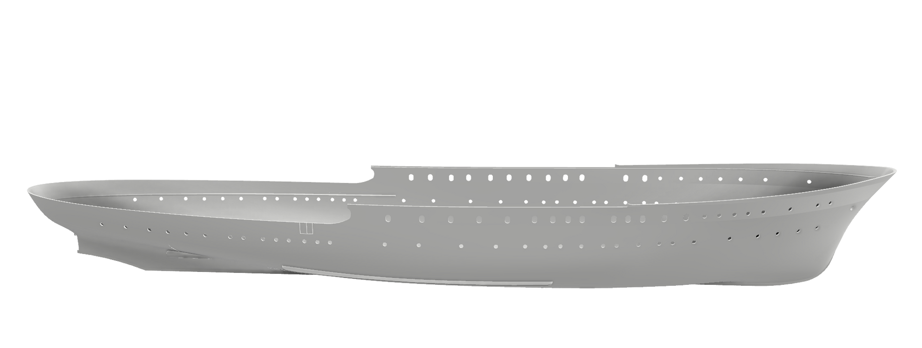 Skrog til Kongeskipet ( 1:60 )