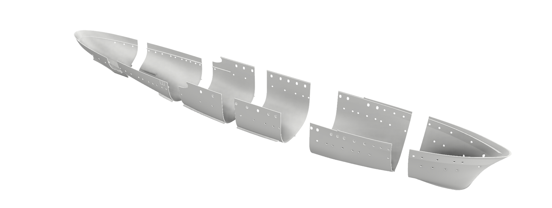 Skrog til Kongeskipet ( 1:60 )