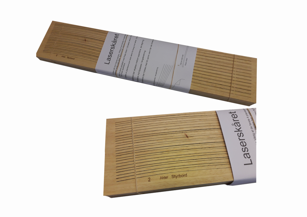 Laserskjærte planker