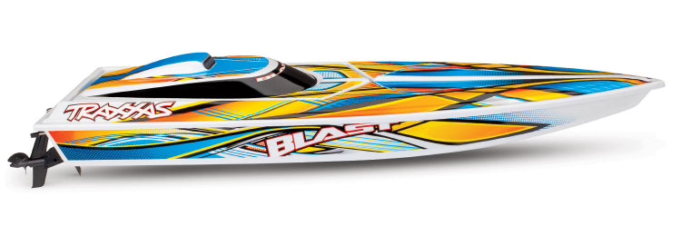 Traxxas Blast - High-Performance Electric Race Boat - Orange