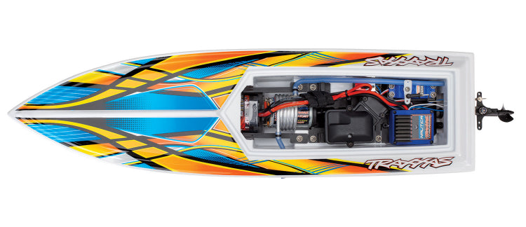 Traxxas Blast - High-Performance Electric Race Boat - Orange