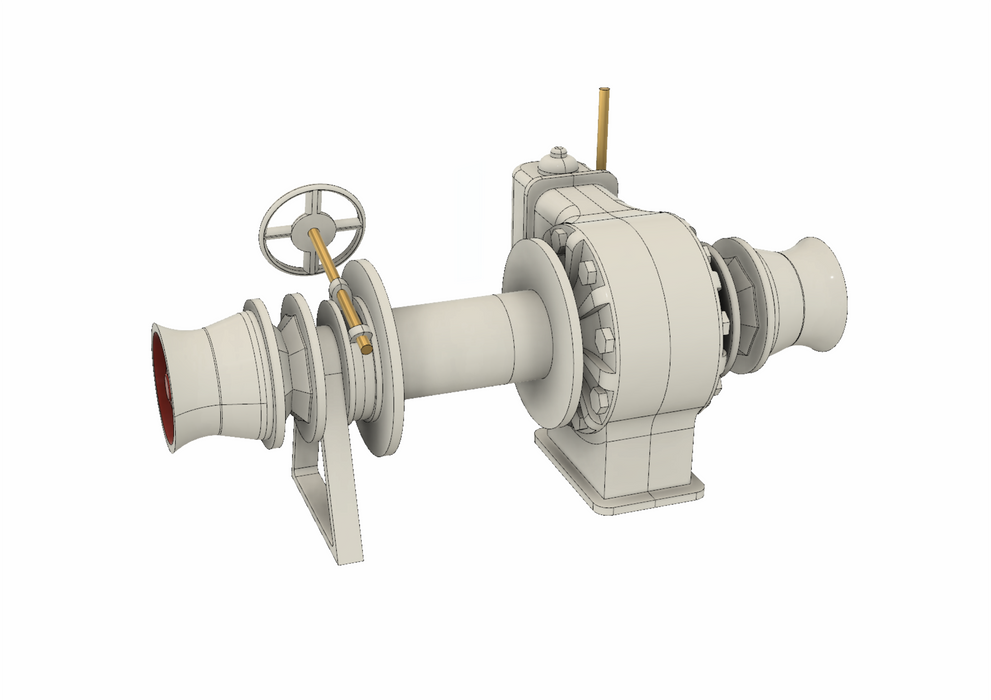 Vinsj L 78mm x H 34,4mm (1/20-25)