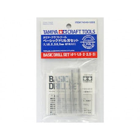BASIC DRILL SET (Ø 1- 1.5- 2- 2.5 og 3mm) - Hobbyhjørna