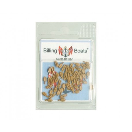 Blokk enkel plast.7mm 50stk. - Hobbyhjørna