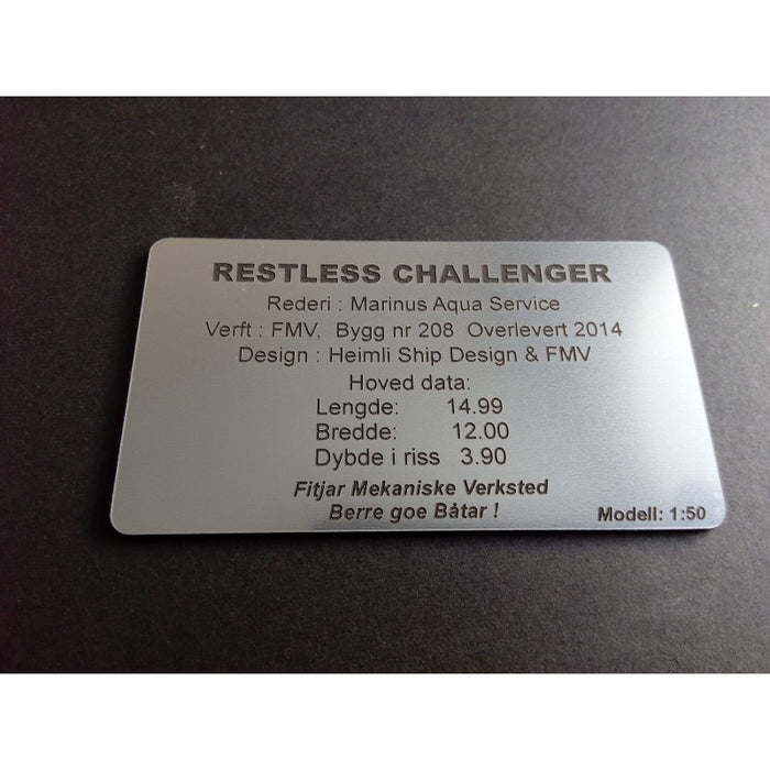 Dataplate for modeller. (90x50x1,6mm) - Hobbyhjørna