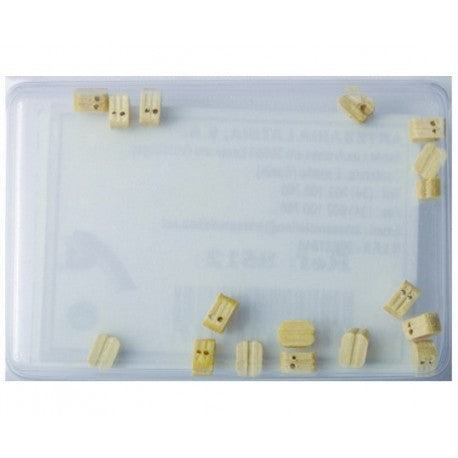 Dobbel blokk i tre 4mm /18 stk - Hobbyhjørna