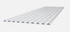 Halvrunde ABS Lister 4mm x 500mm x 10 stk - Hobbyhjørna