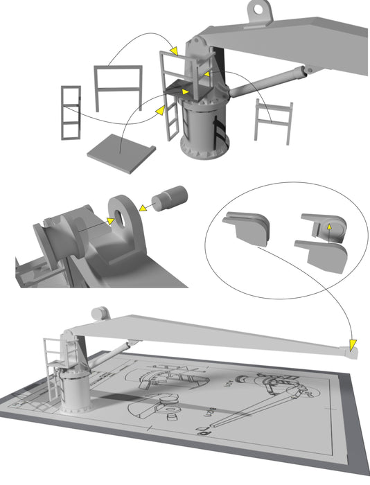 Hydralift kran 1:50 - Hobbyhjørna