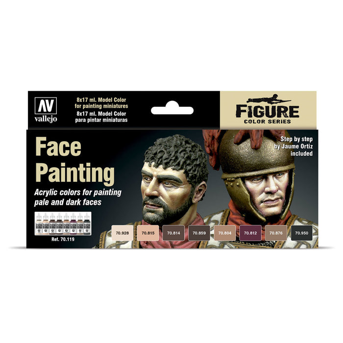 MODEL COLOR SET:FACES PAINTING SET (8)