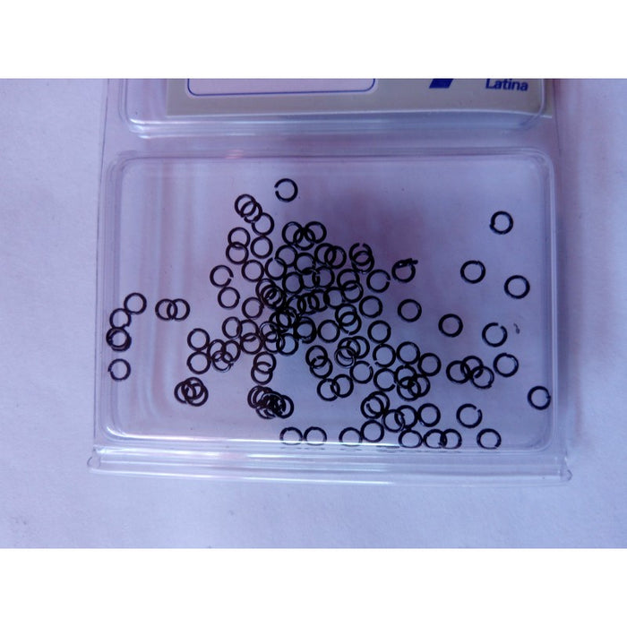 Messingring 2mm /100 stk (Sort farge) - Hobbyhjørna