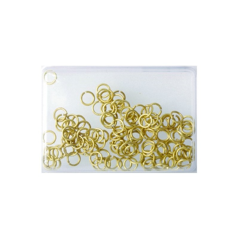 Messingring 3mm /100 stk - Hobbyhjørna