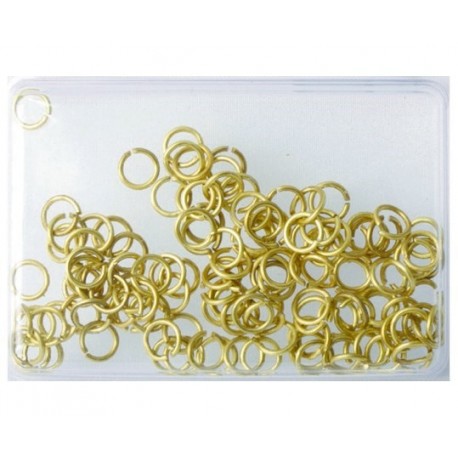 Messingring 3mm /100 stk - Hobbyhjørna