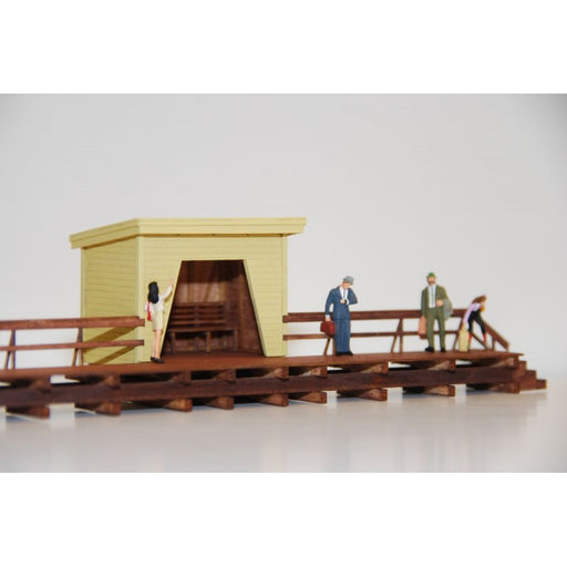 Perrong med venteskur H0 - Hobbyhjørna