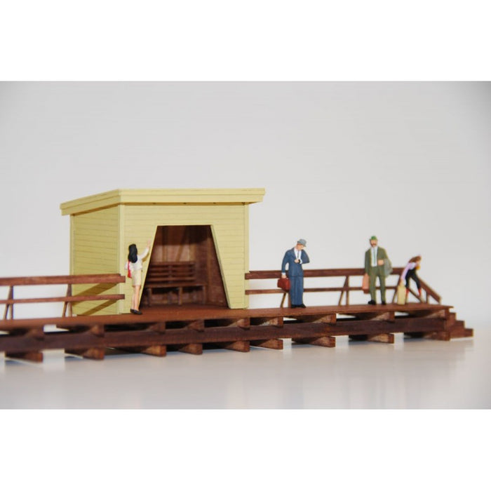 Perrong med venteskur H0 - Hobbyhjørna