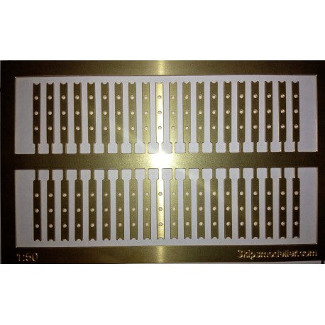 Rekkestøtter 3 hull+ topp 20mm (1:50) - Hobbyhjørna